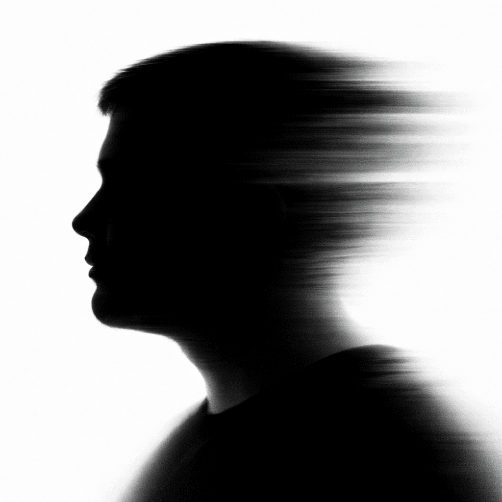 Silhouette portrait of Justin Cappelle